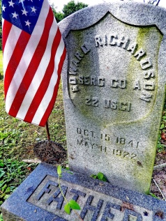 grave of freedom seeker,Edward Richardson, USCT